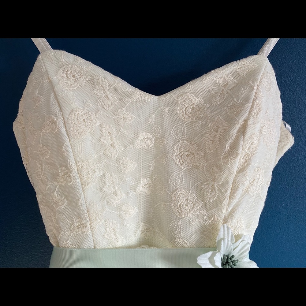 White dress, formal wear, size S